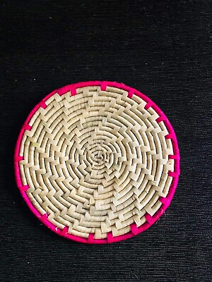 #ad Natural Hand Woven coaster Dining Table Mats jute Non Slip Round rattan Placemat $40.00