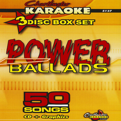#ad POWER BALLADS Chartbuster Vol 5137 KARAOKE 3 CDG NEW DISCS in WHITE SLEEVES $19.99