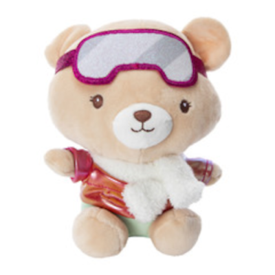 #ad 7quot; Winter Animal Plush New Bear in Jacket Scarf amp; Goggles $14.99