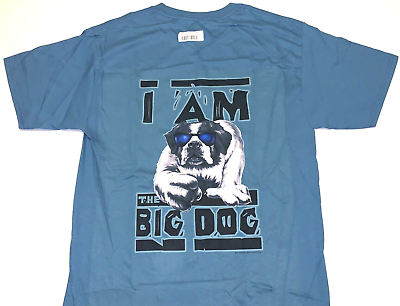 Big Dogs I Am The Big Dog Off Blue T Shirt New NWT MEDIUM $17.79
