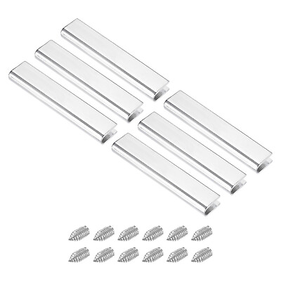 #ad 6 Pcs Belt Buckle End Tip for Sewing DIY Accessories 2.05 Inch Chrome AU $17.41