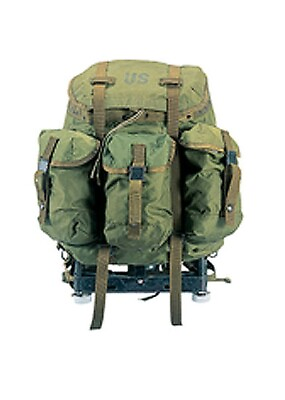 #ad U.S. Armed Forces Large Alice Pack Used w Frame Olive Drab C $149.99