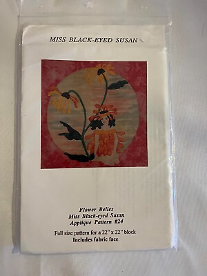 #ad Flower Belles Miss Black eyed Susan Pattern #24 includes fabric face $9.99