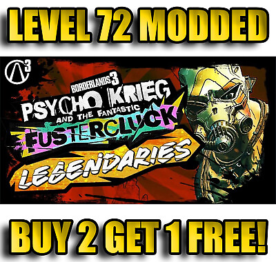#ad PS4 PS5 XBOX PC Level 72 Modded FUSTERCLUCK Legendaries Buy 2 Get 1 Free $2.50