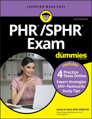 #ad PHRSPHR Exam For Dummies with Online Practice Paperback GOOD $20.65