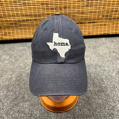 #ad Richardson Texas State Shape Home Cap Adult Adjustable MD LG Blue Hat $6.00