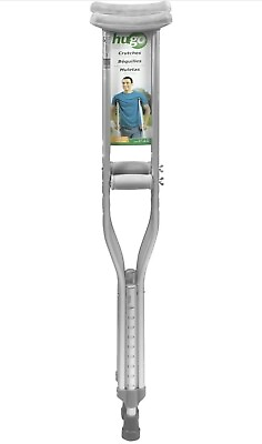 #ad Hugo Durable Universal Aluminum Lightweight ADULT Comfort Max Crutches $20.00