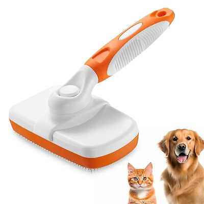 #ad #ad Dog Shedding and Grooming Tool Cat Self Cleaning Slicker Brush $14.99