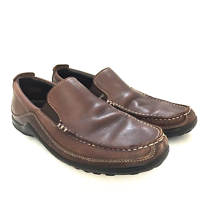 #ad Cole Haan Mens Shoes Size 8 Brown Slip On Loafers Casual Leather Driving $25.00