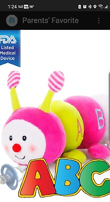 #ad CuddlesMe Learning Caterpillar Baby Toy Infant Toy Baby Plush Baby Learning $14.00