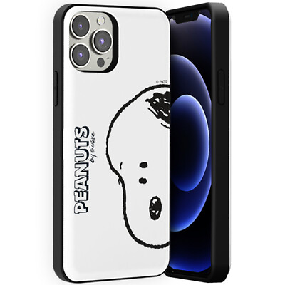 #ad Snoopy Big Face Card Door Case for Galaxy S24 S23 Ultra Plus Korea made $27.90