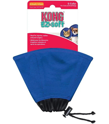 #ad KONG EZ Soft E Collar Small Petit Neck Size 5.5” 6.5” Cat Dog Adjustable Flex $7.99