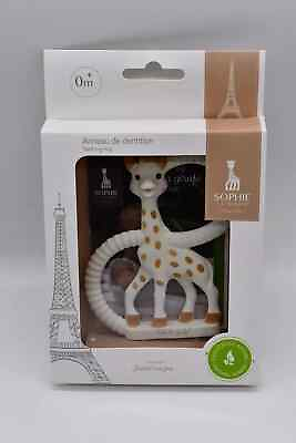 #ad Vulli Sophie La Girafe Giraffe Natural Rubber Teether Ring $10.50