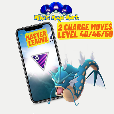 #ad Gyarados Legacy Pokemon TRADE GO MASTER LEAGUE LVL 40 45 50 Shiny 3 Moves $11.99