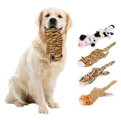 #ad Dog Squeaky Toys Pet Toys Crinkle Dog Toy No Stuffing Durable Plush Chew Toys $8.49
