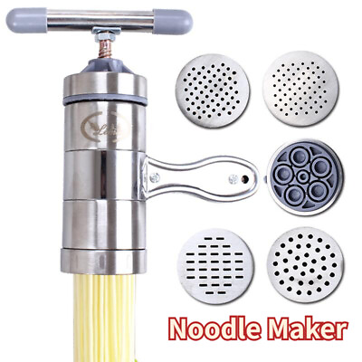 #ad Stainless Steel Kitchen Noodle Maker Machine Pasta Press Spaghetti Fruit Juicer AU $49.98