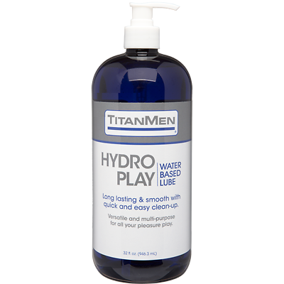 #ad TITANMEN HYDRO PLAY WATER BASED LUBE LONG LASTING amp; SMOOTH. EASY CLEAN 32OZ $29.99