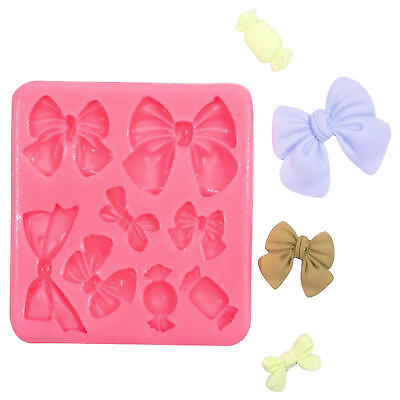 #ad BOW Silicone Fondant Cake Topper Mold Mould Cutter Chocolate $7.91