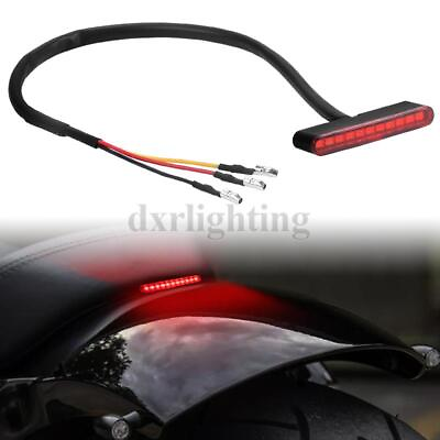#ad Motorcycle LED Rear Tail Running Stop Mini Strip Brake Light Red ATV Universal $8.89