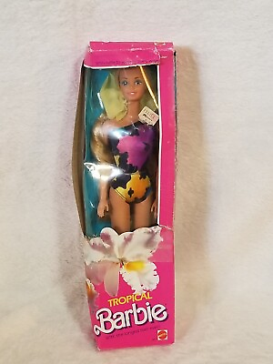 #ad Rare Vintage Mattel 1985 Tropical Barbie 1017 Longest Hair Ever NIB $75.00