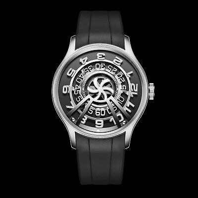 #ad OBLVLO Men Automatic Watch Fashion Mechanical Wristwatch Luminous Concept Dial $279.00