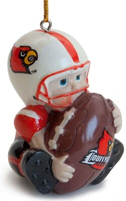 #ad LOUISVILLE RESIN LIL FAN TEAM PLAYER FOOTBALL ORNAMENT 3quot; $13.99