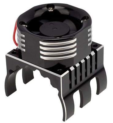 #ad PowerHobby 1 8 Aluminum HS Cooling Fan w LED Light Black Traxxas E Revo $22.95