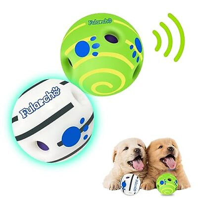 #ad Paeyoor Dog Toy Balls 2Pc Wobble Giggle Dog Toys Ball Interactive Dog Toy Durab $14.99