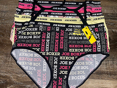 #ad Joe Boxer Women#x27;s Hipster Underwear Panties 5 Pair Polyester Blend A 3X $31.15