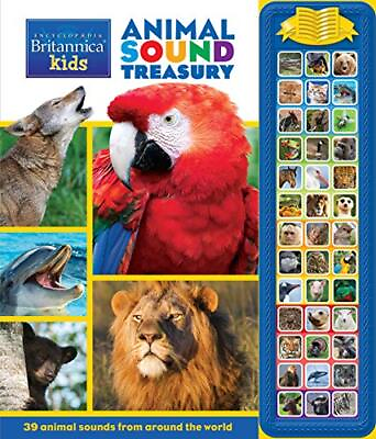 #ad Encyclopaedia Britannica Kids Animal Sound Storybook Treasury 39 Button So... $13.93