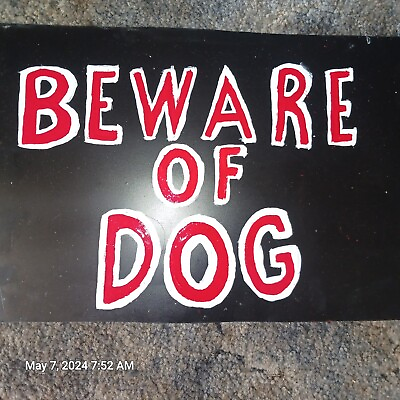 #ad #ad Metal Sign Hand Painted quot;Beware of Dogquot;. Heavy duty $20.00