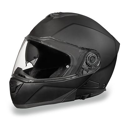 #ad Daytona Helmets Glide DOT Dull Black Modular Flip Up Motorcycle Helmet MG1 B $151.16