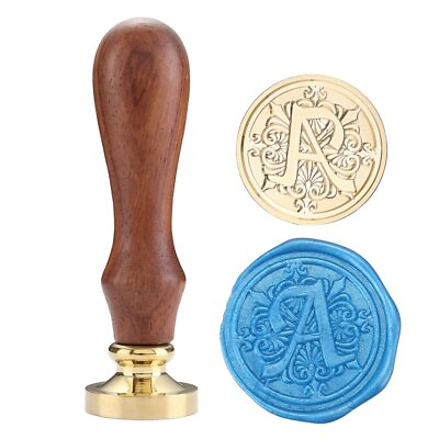 #ad Classic Wooden Letter A Alphabet Letter Initial Wax Classic Sealing Wax Seal ... $14.91