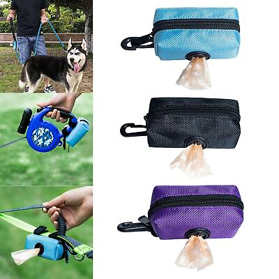 Dog Dispenser Poo Bags Holder with Clip Outdoor $8.03