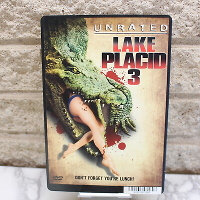 #ad LAKE PLACID 3 Store Promo Shelf Display Card For DVD Backer NO MOVIE Horror $14.97