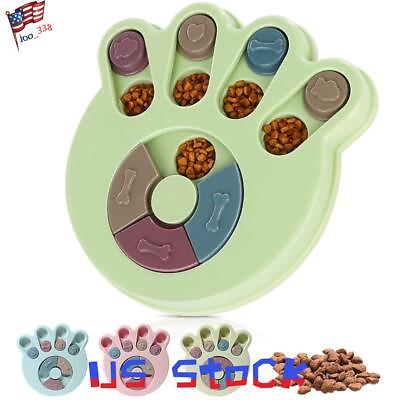 #ad Dog Puppy Pet Puzzle Toy Interactive Treat Food Dispenser IQ Training Toy Feeder $15.99