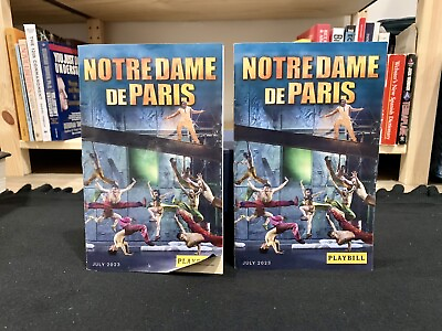 #ad Lot Of 2 Hunchback Of Notre Dame De Paris Playbill 2023 Lincoln Center NYC $2.25