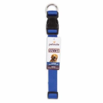 #ad Petmate 20808 16quot; To 26quot; Blue Nylon Adjustable Dog Collars $18.66