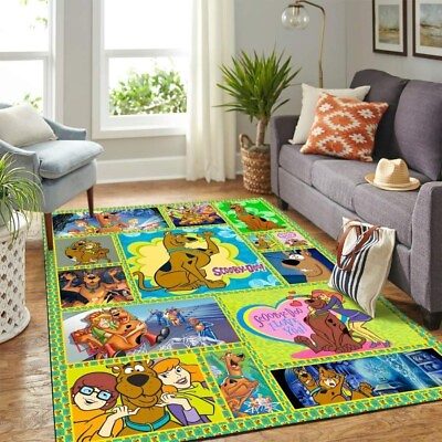 #ad I Love You Scooby Doo Rug 3D Cartoon Home Decor Mother Day Gift Best Price $54.95