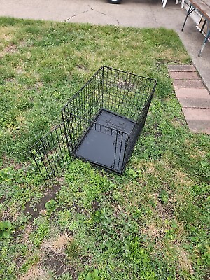 #ad Metal Cage for Dogs 24 Inch w Divider Black $10.00