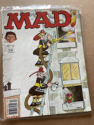 #ad MAD Magazine #219 Dec 1980 Dukes Of Hazard VG Shipping included $15.90