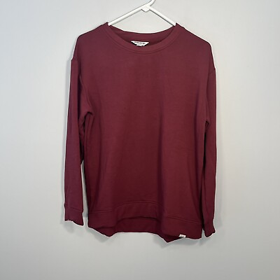 #ad Orvis Sweater Womens Medium Red Crew Neck Cozy Pullover Sweatshirt Casual Comfy $24.99