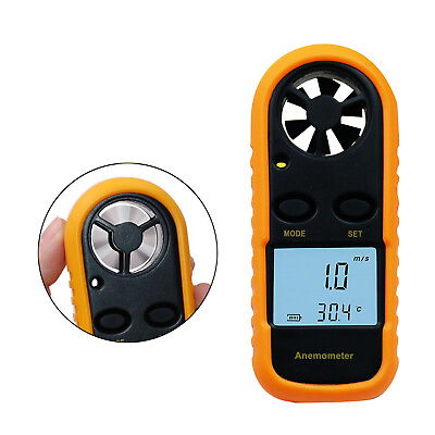 #ad Digital LCD Anemometer Handheld Wind Speed Gauge Air Velocity Meter Thermometer $17.66
