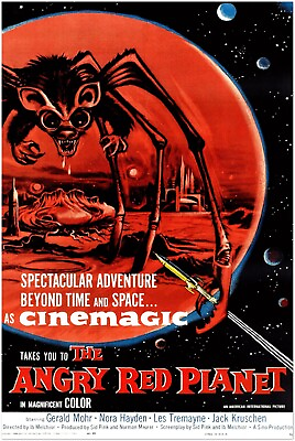 #ad The Angry Red Planet Vintage Horror Movie Poster $10.99