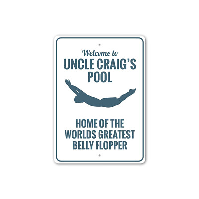 #ad Belly Flopper Sign Home Décor Metal Sign $74.25