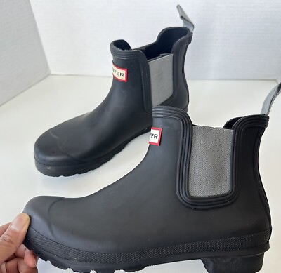 #ad Hunter original Chelsea Rubber Rain boots Size 8 $55.25