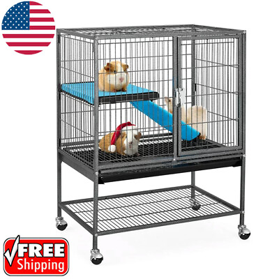 #ad #ad Single Small Animal Cage Critter W Removable Ramps Strong Metal Rust Resistance $107.39