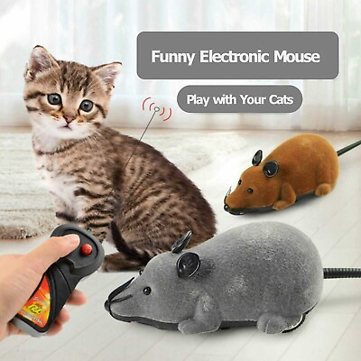 #ad Remote Control RC Rat Mouse MICE Wireless For Cat Dog Pet Toy Novelty Gift $7.19