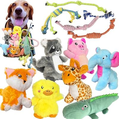 #ad Jalousie 12 Pack Dog Squeaky Toys for Small Breeds Small Dogs Cute Stuffed Pe... $26.79
