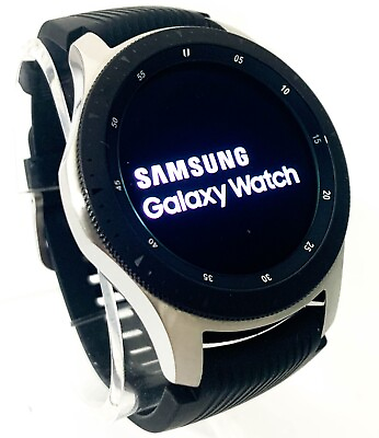 #ad Samsung Galaxy Watch SM R800 AMOLED Smartwatch 46mm Stainless Steel Black SR $49.95